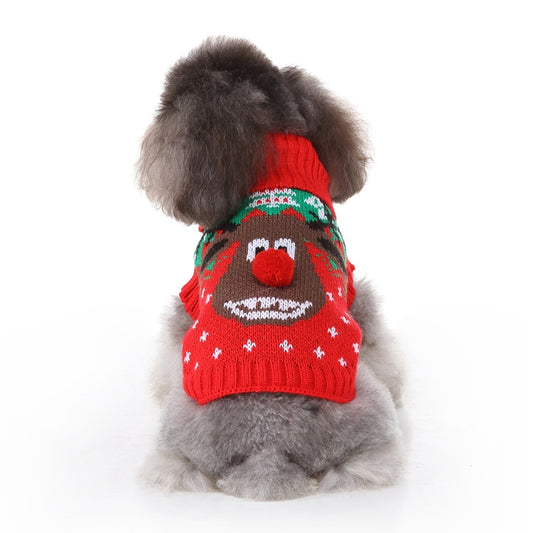 Winter Dog Skull Sweater for Christmas Wear