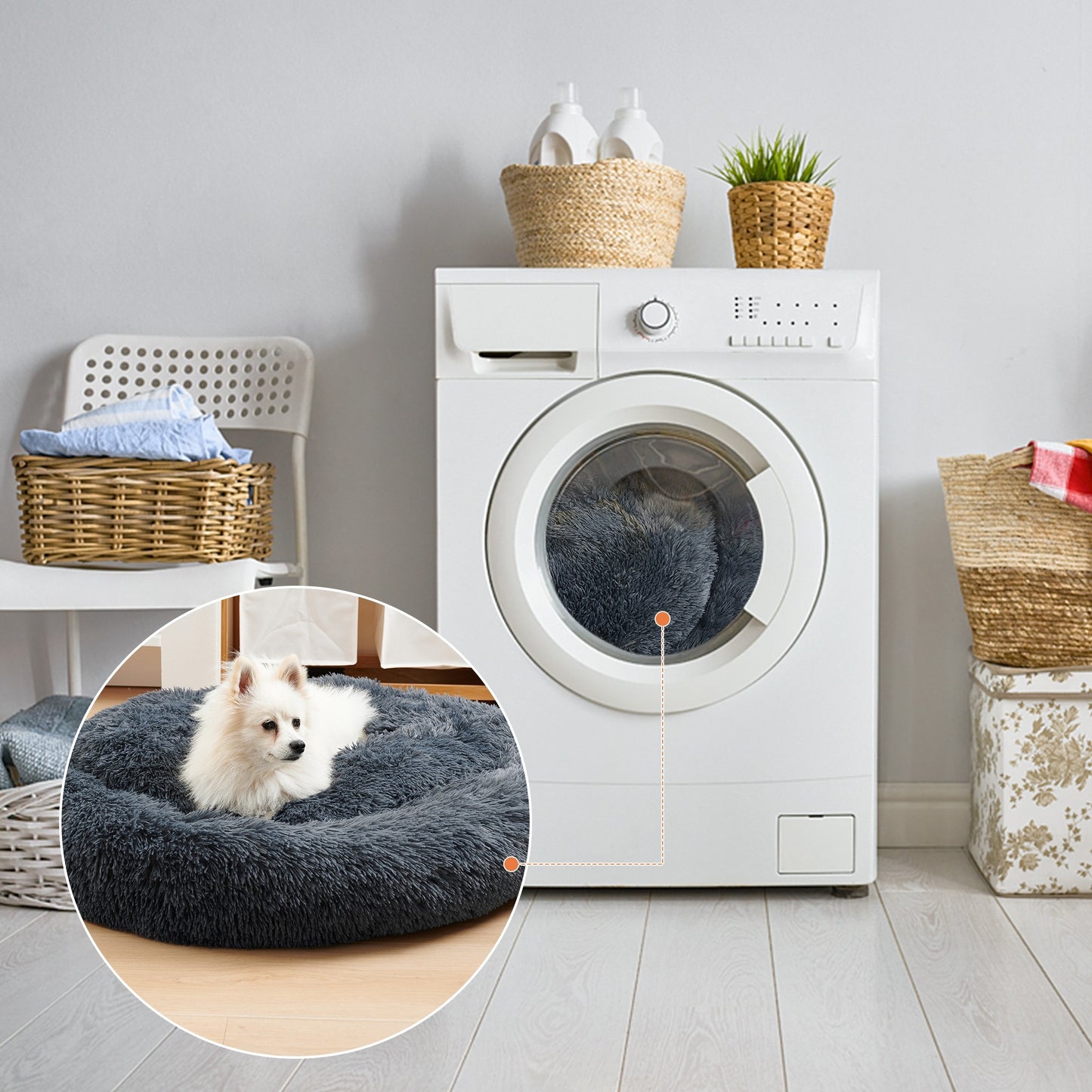 Indoor Doughnut Cat & Dog Bed