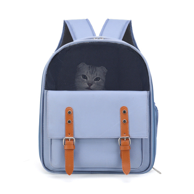 Scratch-Resistant Portable Pet Backpack for Cats and Dogs
