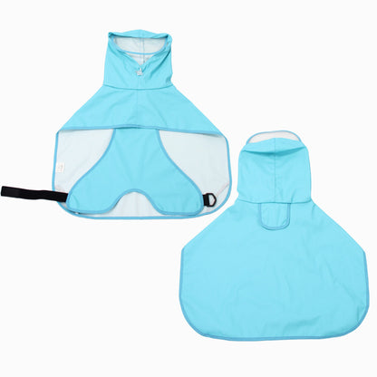 Transparent Brim Dog Raincoat with Bellyband