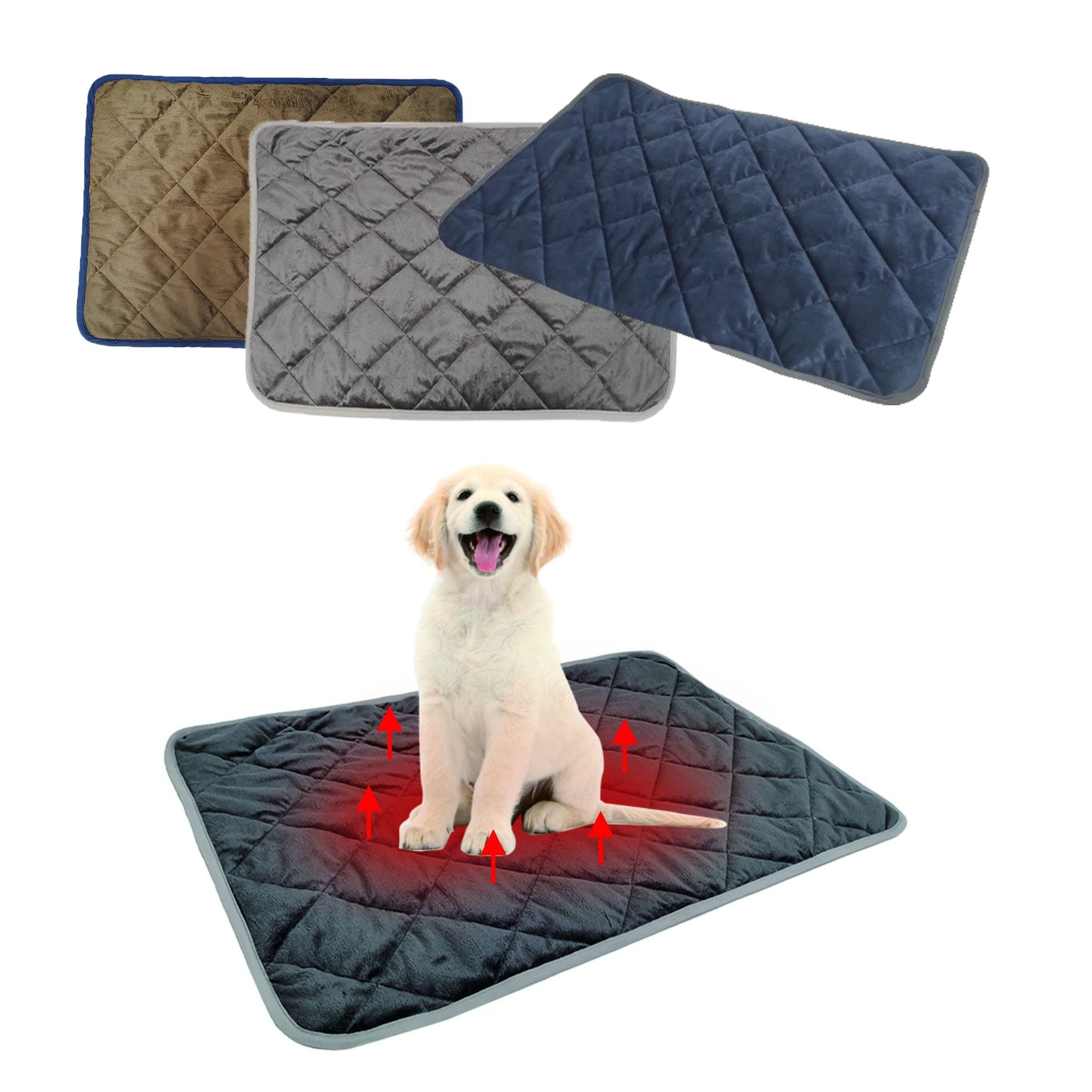 Self-Heating Pet Warmer Mat for Cats and Dogs