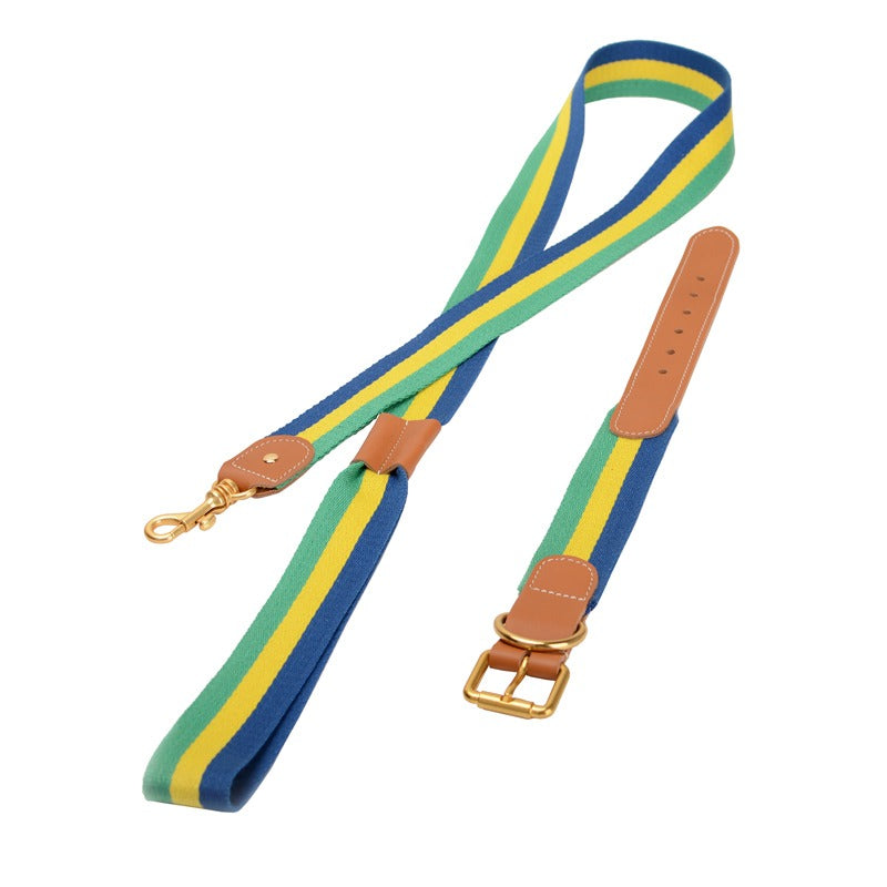 Woven Dog Collar Traction Rope