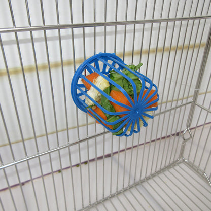 Parrot Fruit and Vegetable Hanging Basket with Fork