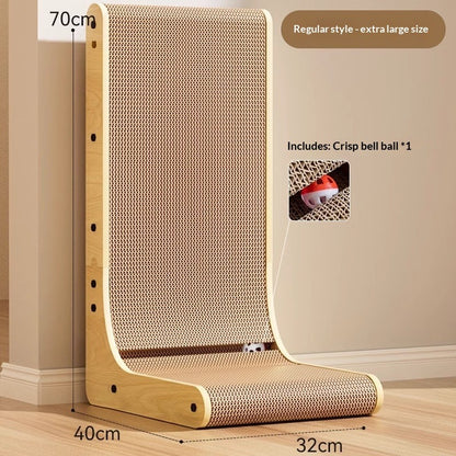 Durable L-Shaped Vertical Cat Scratcher