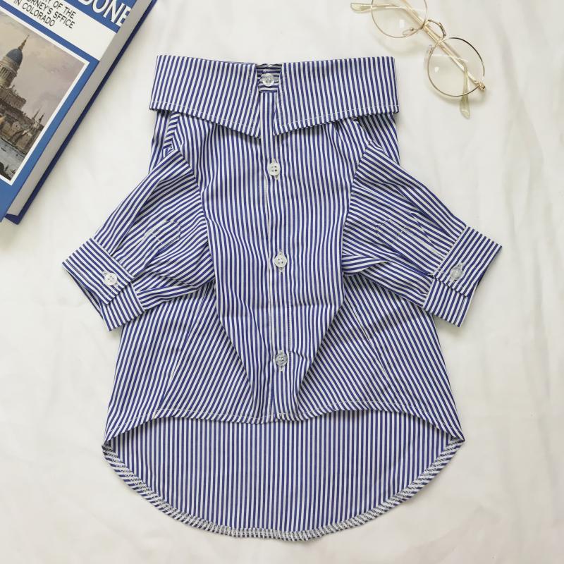 Striped Dress for Cats and Dogs, Pet Clothes for Puppies