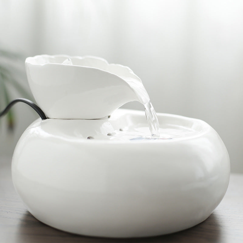 Cat Leaf Water Dispenser with Circulating Filter