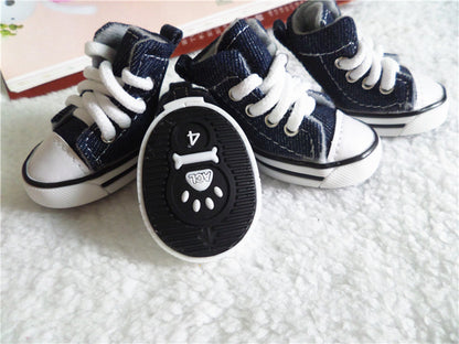 Non-Slip Denim Shoes for Dogs - New Fall/Winter Style