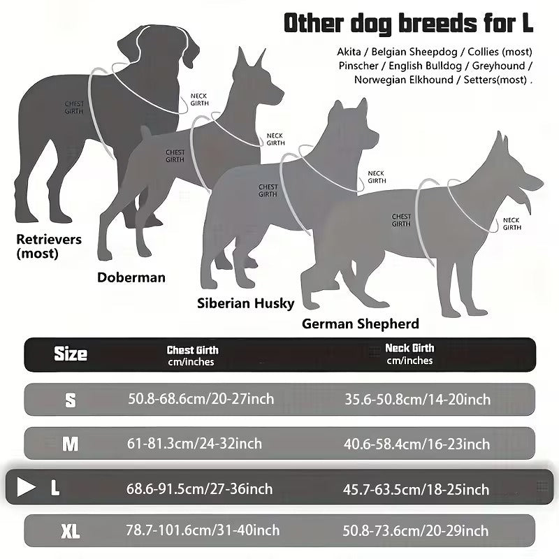 Dog Tactical Handheld Harness for Large Dogs