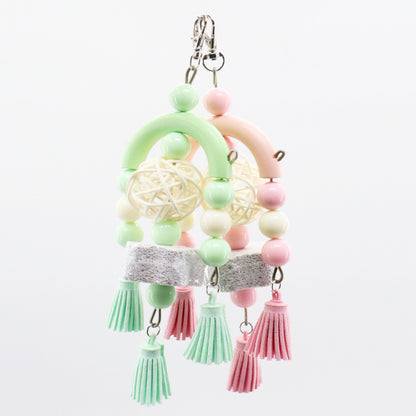 Acrylic Hanging Teeth Toys for Parrots and Birds