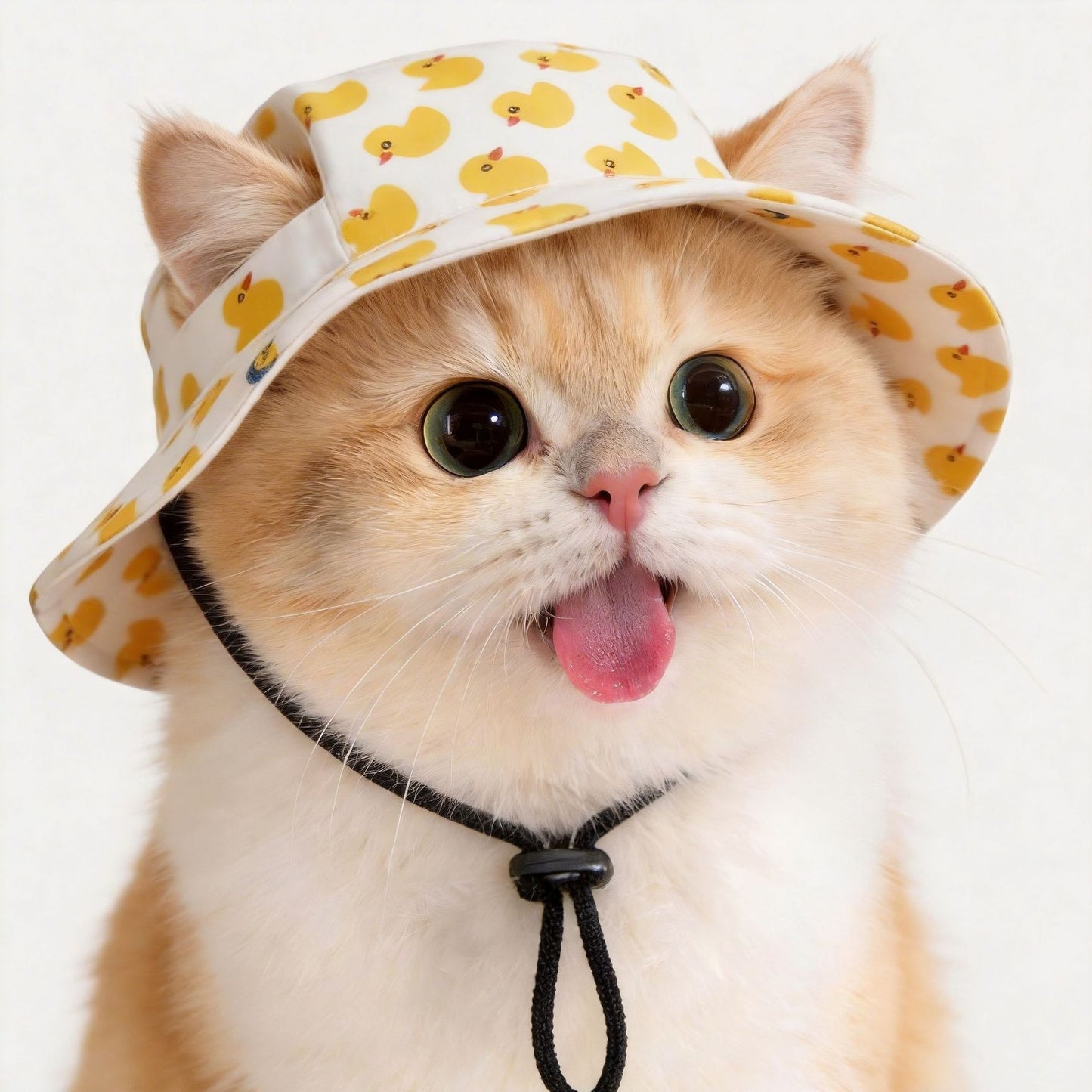 Dog Bucket Hat with Ear Holes Adjustable for Pets