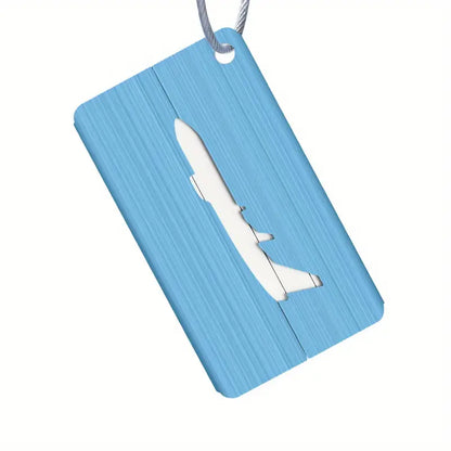 Aluminum Alloy Luggage Tag For Boarding Pass Aircraft