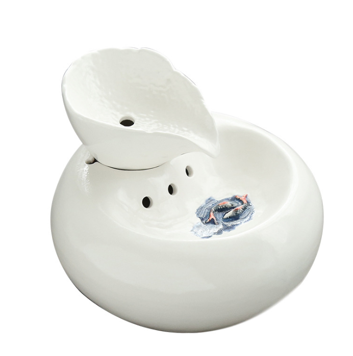 Cat Leaf Water Dispenser with Circulating Filter