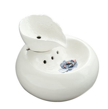Cat Leaf Water Dispenser with Circulating Filter