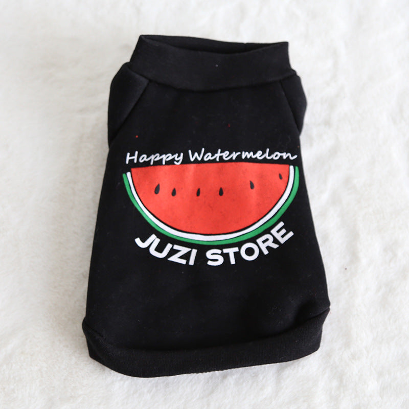 Multicolor Fruit Print Sweatshirt for Pets