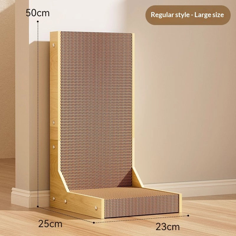 Durable L-Shaped Vertical Cat Scratcher