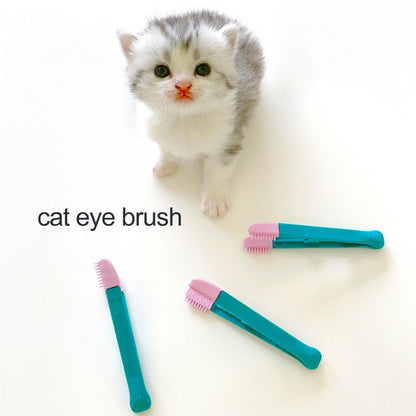 Eco-Friendly Cat Eye Wipe and Tear Stain Brush