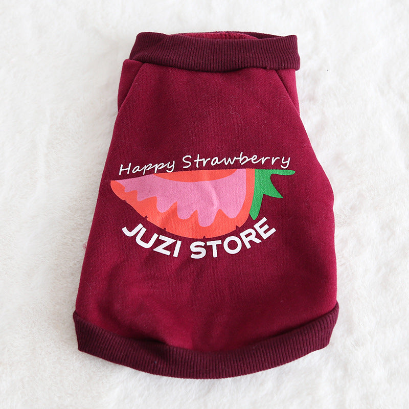 Multicolor Fruit Print Sweatshirt for Pets