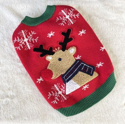 New Christmas Padded Dog Sweater for Pets