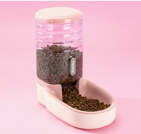 Automatic Pet Dog Feeder and Drinking Fountain Combo