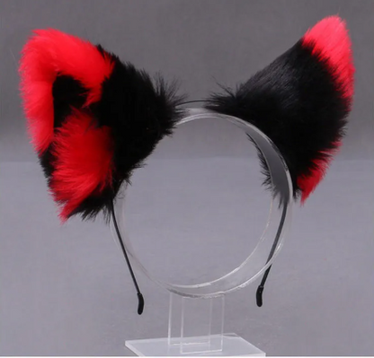 Children's Holiday Cartoon Plush Cute Bunny Ears Headband