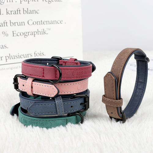 Adjustable PU Leather Collar for Pets
