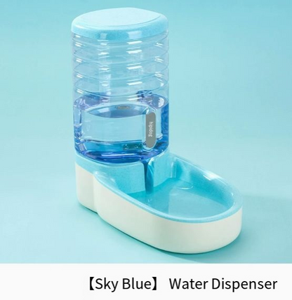 Automatic Pet Dog Feeder and Drinking Fountain Combo