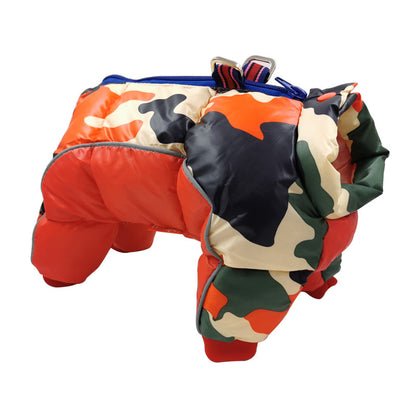 Camouflage Waterproof Dog Jacket for Cold Weather