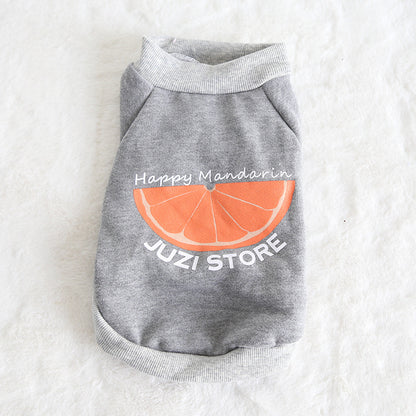 Multicolor Fruit Print Sweatshirt for Pets