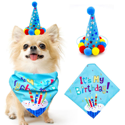 Pet Dog and Cat First Birthday Party Decoration Triangle